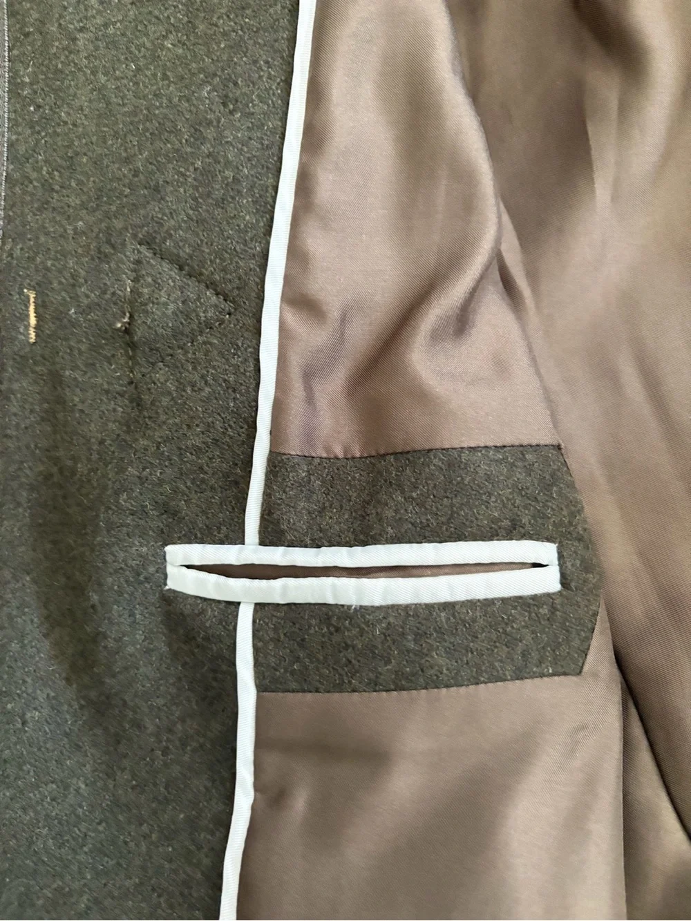 J. Crew Olive Toggle Wool-Blend Pea Coat - Picture 11 of 16